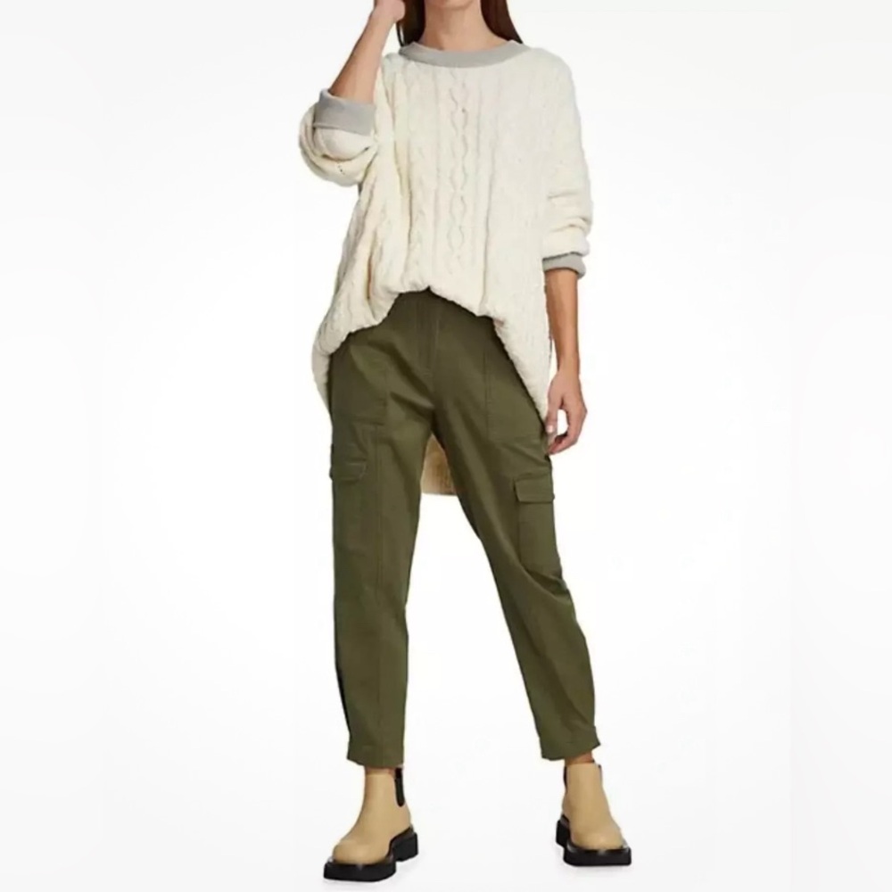 Free People Cream and Gray Olympia Tunic Sweater - Picture 4 of 14